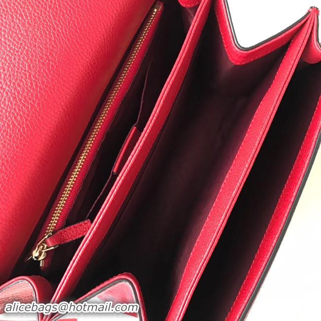 Crafted Discount Gucci GG Leather Shoulder Bag A576388 red