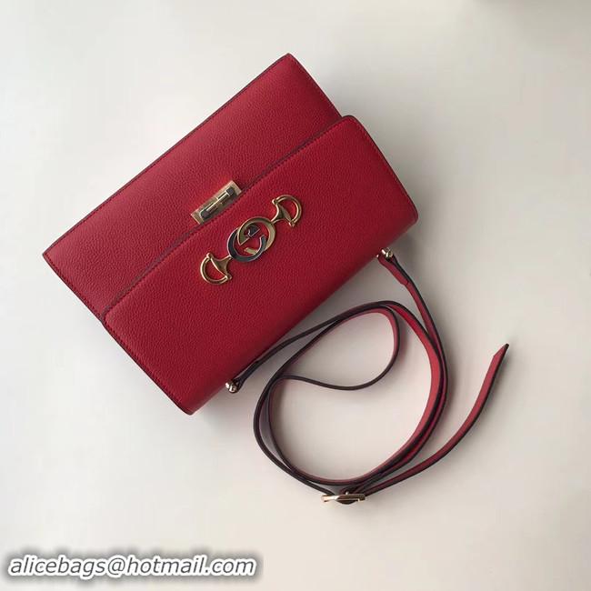 Crafted Discount Gucci GG Leather Shoulder Bag A576388 red