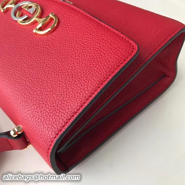 Crafted Discount Gucci GG Leather Shoulder Bag A576388 red