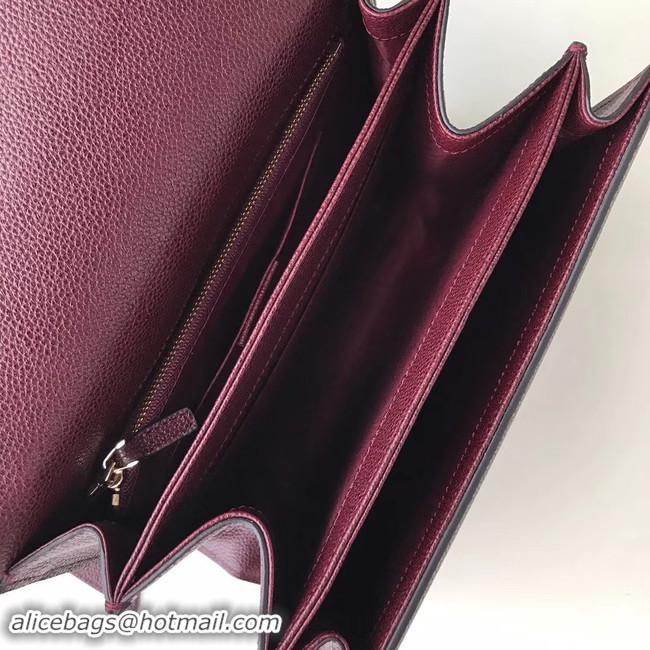 Shop Cheap Gucci GG Leather Shoulder Bag A576388 Purplish