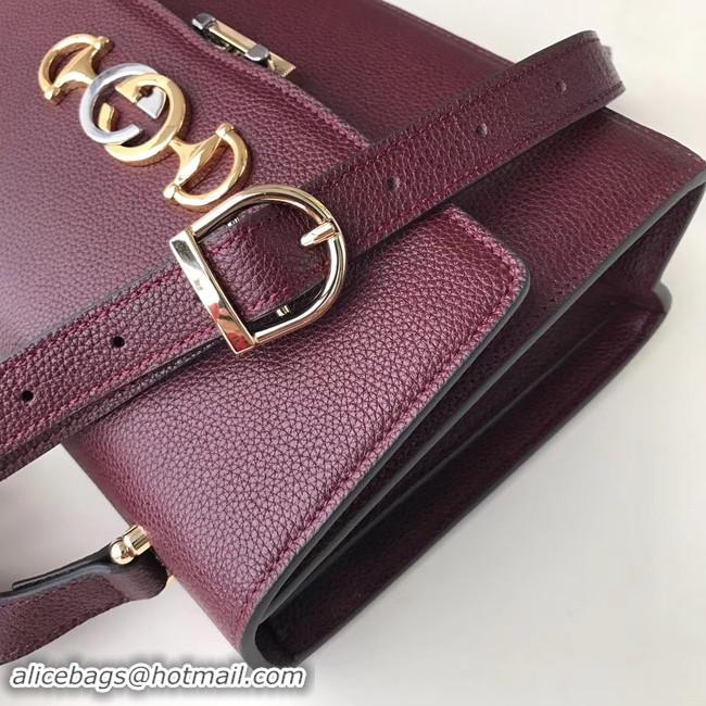 Shop Cheap Gucci GG Leather Shoulder Bag A576388 Purplish