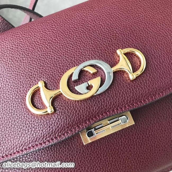 Shop Cheap Gucci GG Leather Shoulder Bag A576388 Purplish