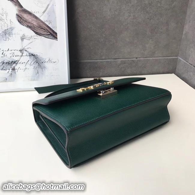 Low Cost Gucci GG Leather Shoulder Bag A576388 green