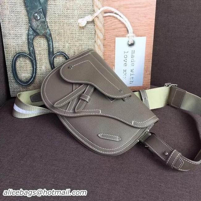 Lowest Cost DIOR OBLIQUE SADDLE BELT BAG M9021 GREY