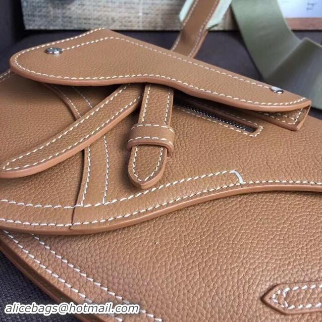 Hot Sale DIOR OBLIQUE SADDLE BELT BAG M9021 brown