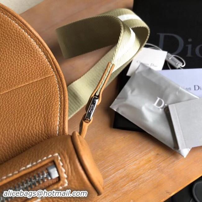 Grade Quality DIOR OBLIQUE SADDLE BELT BAG M9020 brown