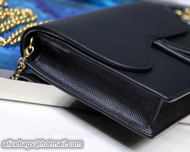 Good Looking Dior SADDLE DIOR OBLIQUE Chain Clutch bag S5614 black