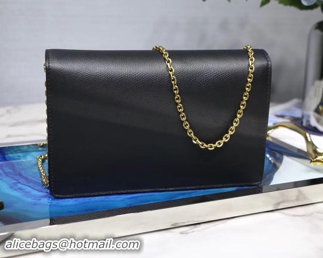 Good Looking Dior SADDLE DIOR OBLIQUE Chain Clutch bag S5614 black