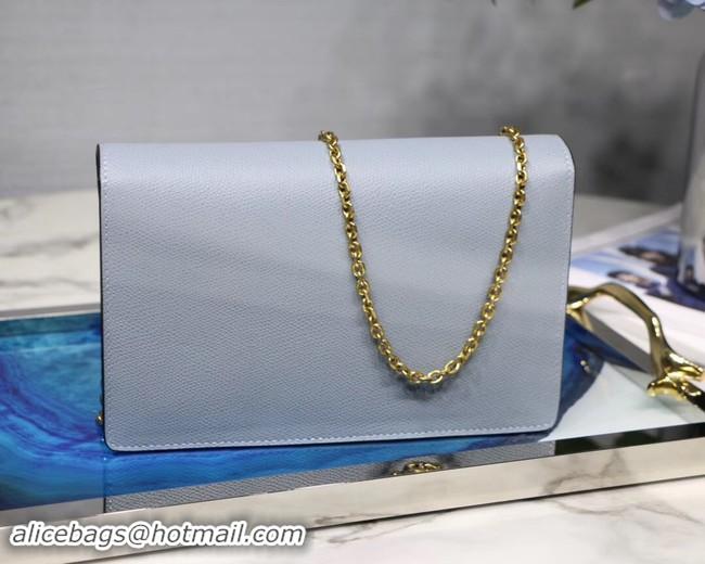 Discount Dior SADDLE DIOR OBLIQUE Chain Clutch bag S5614 light blue