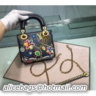 Luxury LADY DIOR embroidered cattle leather M05054