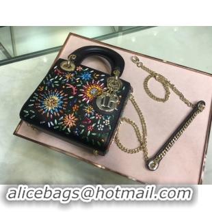 Charming LADY DIOR embroidered cattle leather M05055