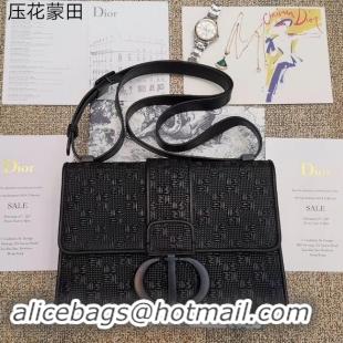 Discount Dior 30 MONTAIGNE CALFSKIN BAG M92031 black