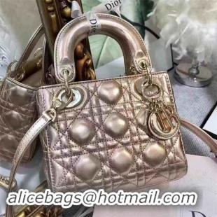 Purchase Dior MINI LADY DIOR CALFSKIN BAG M0505 champagne