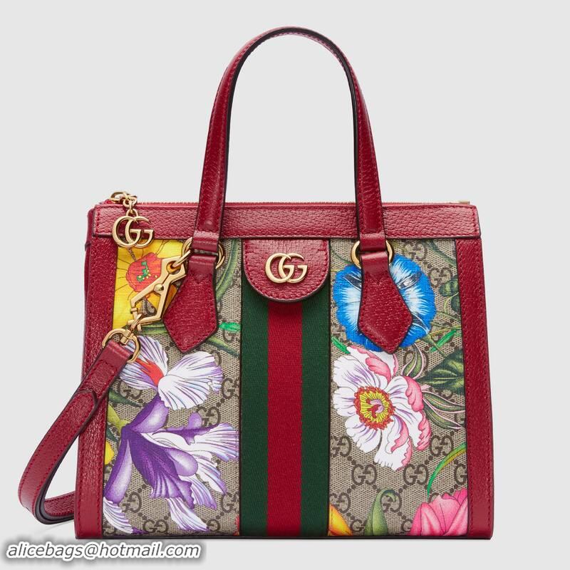 Pretty Style Gucci Ophidia small GG tote bag 547551 red