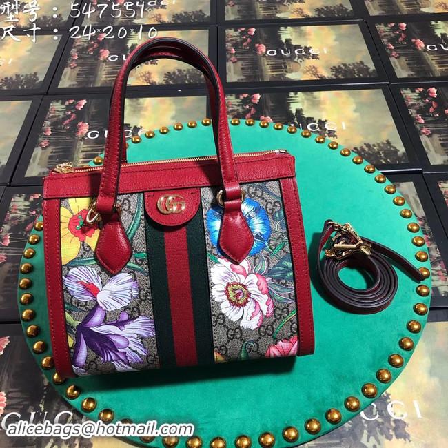 Pretty Style Gucci Ophidia small GG tote bag 547551 red