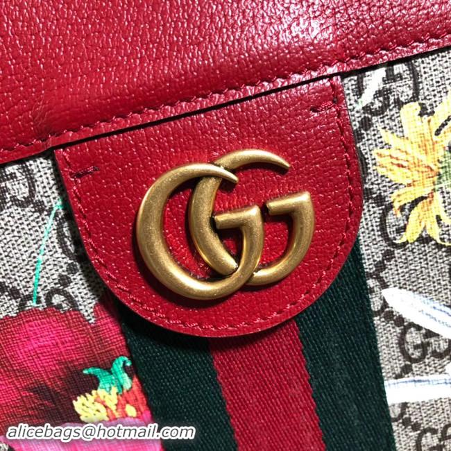 Buy Cheapest Gucci Ophidia small GG tote bag 547551 red