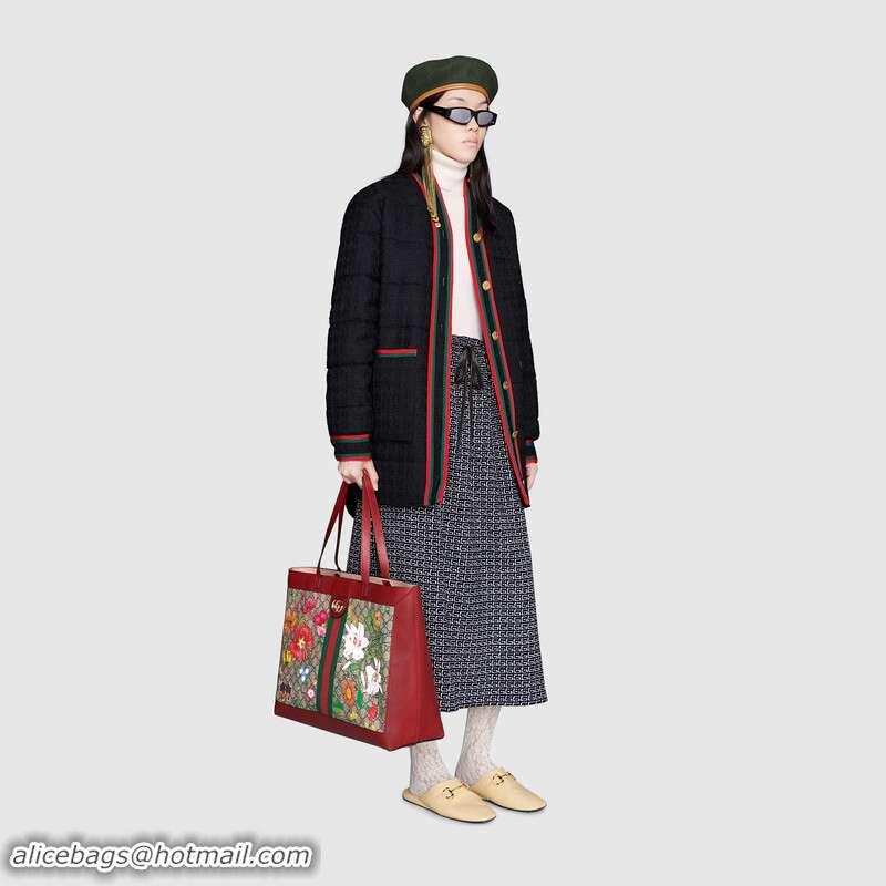 Buy Cheapest Gucci Ophidia small GG tote bag 547551 red