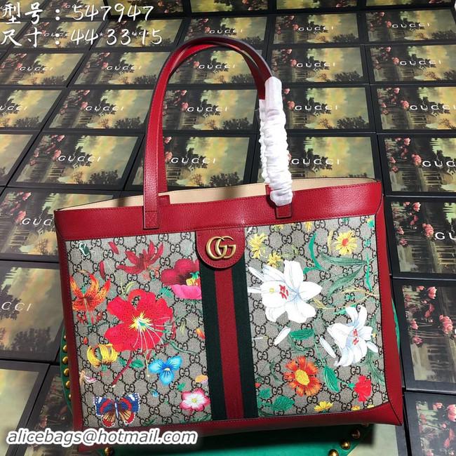 Buy Cheapest Gucci Ophidia small GG tote bag 547551 red