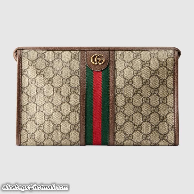 Sumptuous Famous Gucci Ophidia series GG wash bag 598234 brown