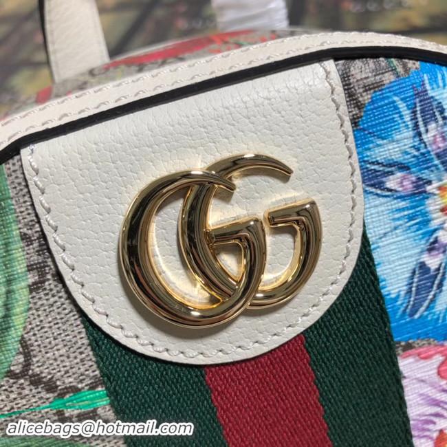 Luxury Cheap Gucci Ophidia series GG flower small backpack 547965 white