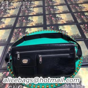 Best Quality Gucci GG Original Leather Messenger Bag 575837 black