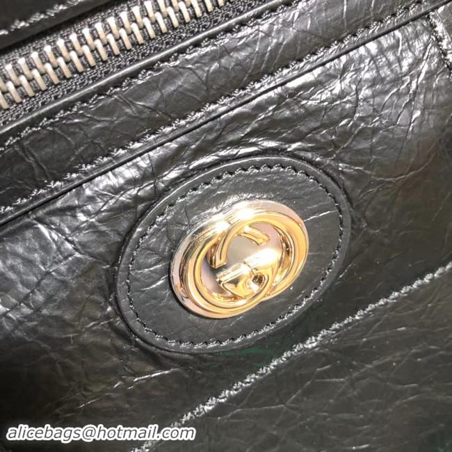 Best Quality Gucci GG Original Leather Messenger Bag 575837 black