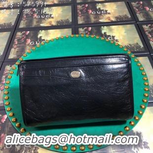 New Product Gucci GG Original Leather Clutch bag 575991 black