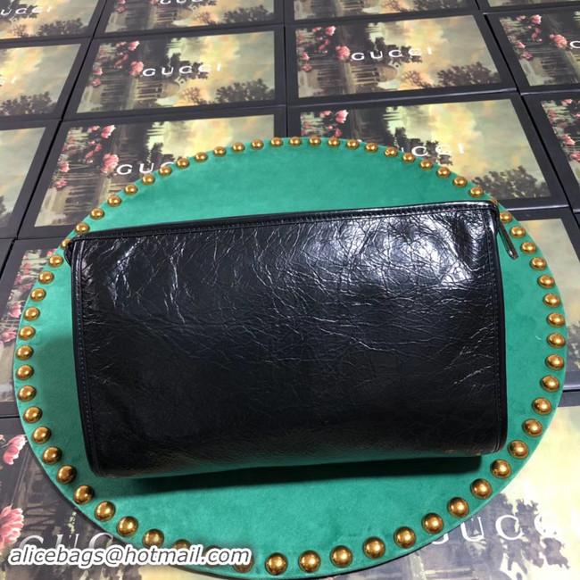 New Product Gucci GG Original Leather Clutch bag 575991 black