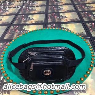 Buy Cheap Gucci GG Original Leather belt bag 575857 black