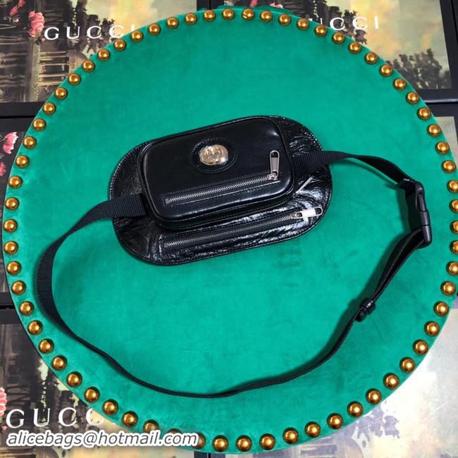 Buy Cheap Gucci GG Original Leather belt bag 575857 black