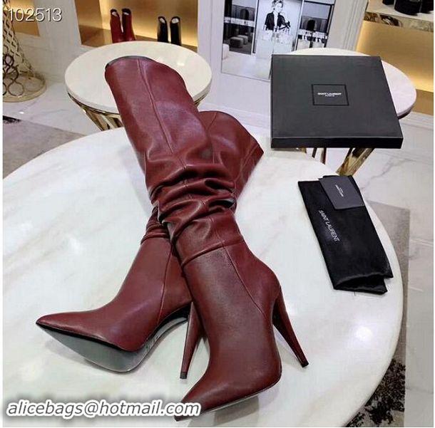 Discount Yves Saint Laurent Heel 9.5cm High Boots YSL8935 2019