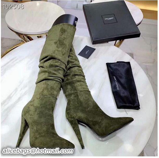 Ladies Cheap Yves Saint Laurent Heel 9.5cm High Boots YSL8936 2019