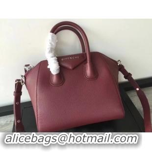 New Design Givenchy Antigona Bag Calfskin Leather G9982 wine