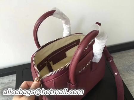 New Design Givenchy Antigona Bag Calfskin Leather G9982 wine