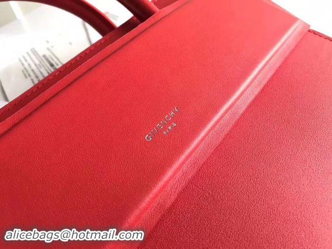 Luxury GIVENCHY Horizon leather shoulder bag 95828 red