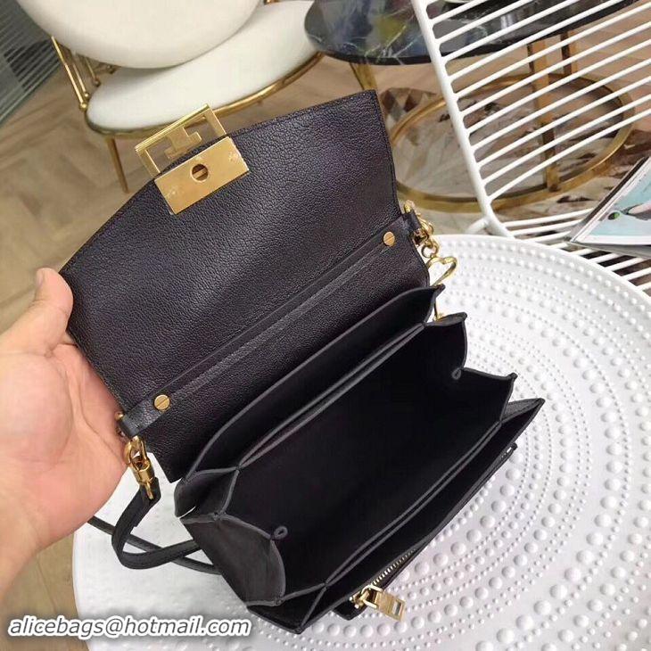 Classic Hot GIVENCHY GV3 leather and suede shoulder bag 9333 black