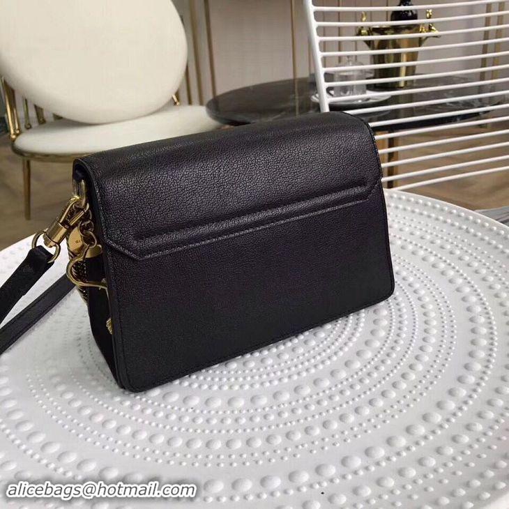 Classic Hot GIVENCHY GV3 leather and suede shoulder bag 9333 black