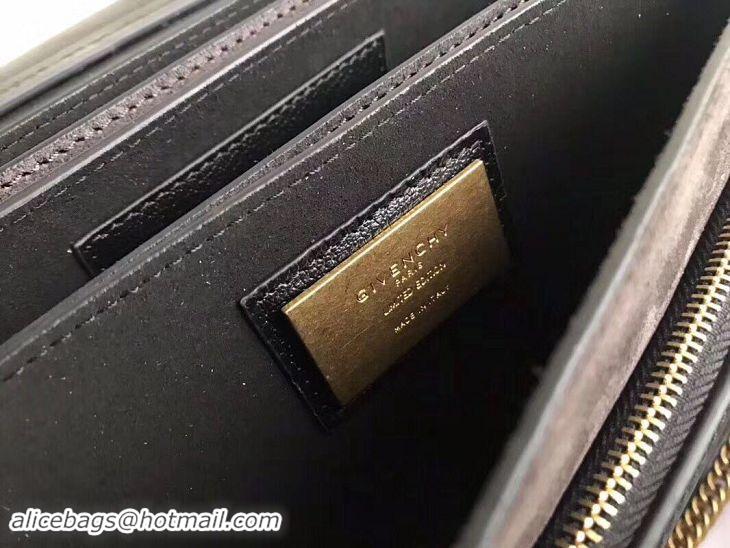 Newest GIVENCHY GV3 medium leather shoulder bag 9741 black