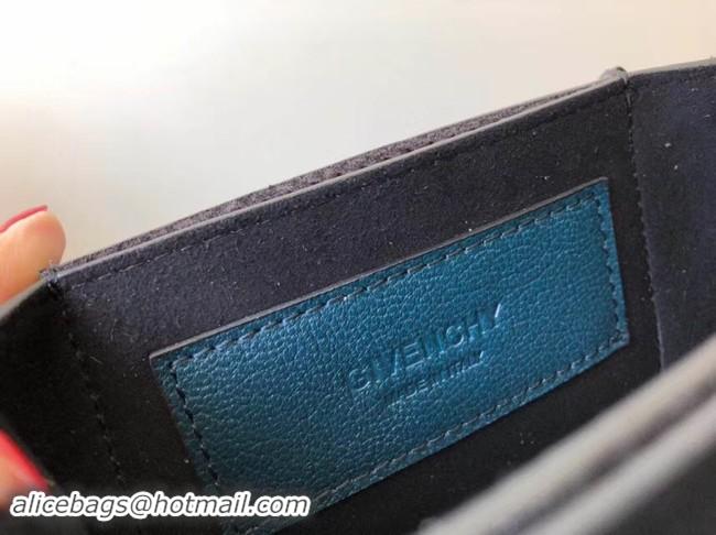 Unique Style GIVENCHY GV3 leather and suede mini shoulder bag 1116 blue