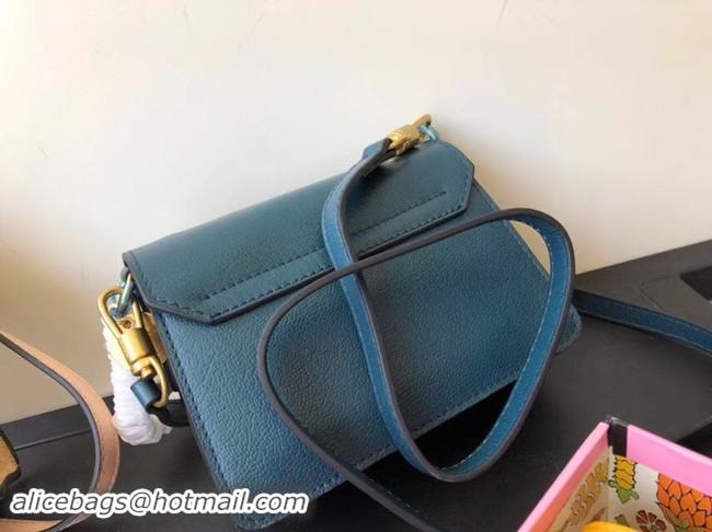 Unique Style GIVENCHY GV3 leather and suede mini shoulder bag 1116 blue