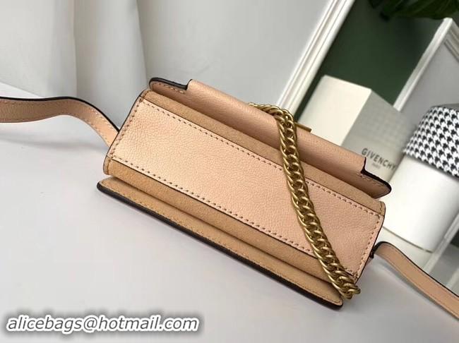 Pretty Style GIVENCHY GV3 leather and suede mini shoulder bag 1116 apricot