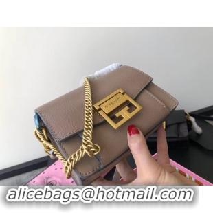 Feminine GIVENCHY GV3 leather and suede mini shoulder bag 1116 brown