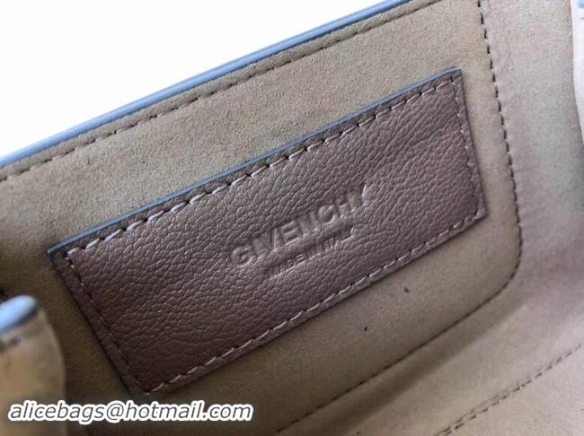 Feminine GIVENCHY GV3 leather and suede mini shoulder bag 1116 brown