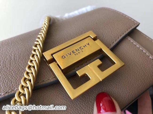 Feminine GIVENCHY GV3 leather and suede mini shoulder bag 1116 brown