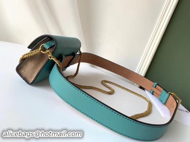 Discount GIVENCHY GV3 leather and suede mini bumbag 1127 blue