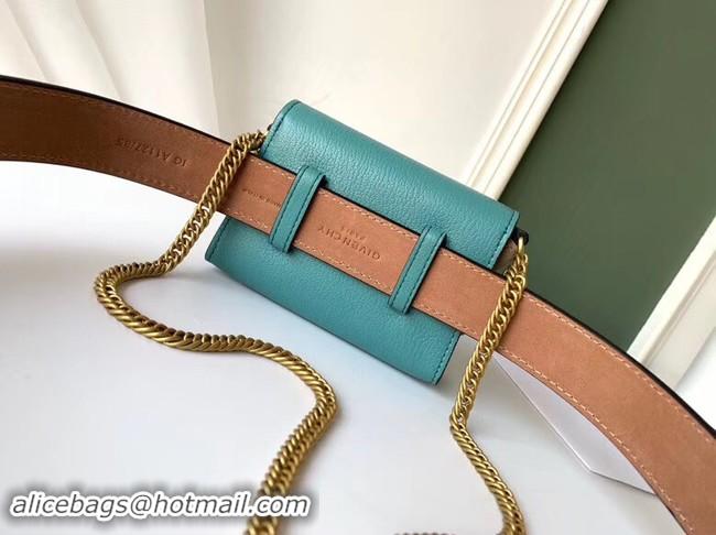 Discount GIVENCHY GV3 leather and suede mini bumbag 1127 blue