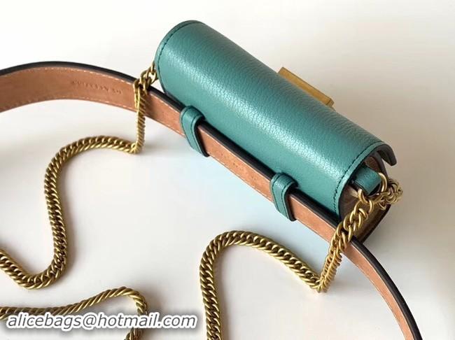 Discount GIVENCHY GV3 leather and suede mini bumbag 1127 blue