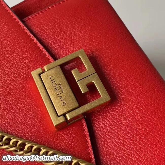 Good Quality GIVENCHY GV3 leather and suede shoulder bag 9989 red