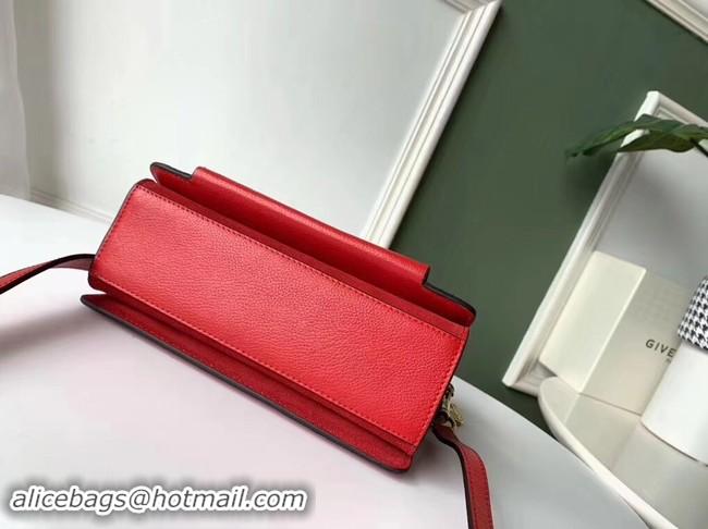 Good Quality GIVENCHY GV3 leather and suede shoulder bag 9989 red