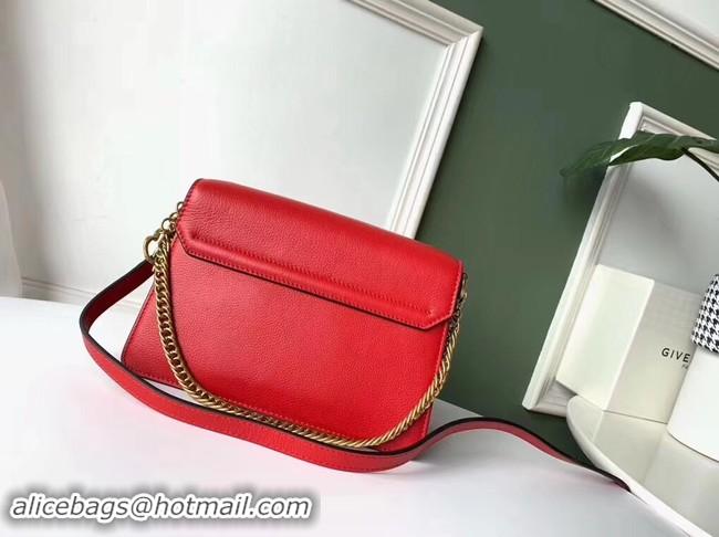 Good Quality GIVENCHY GV3 leather and suede shoulder bag 9989 red